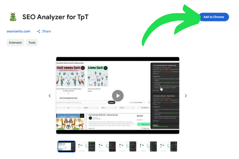 Screenshot of Download button